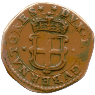 Genoa Genoa 6 denari, 1671 coin 1