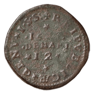 Genoa Genoa 12 denari, 1670-1671 coin 2