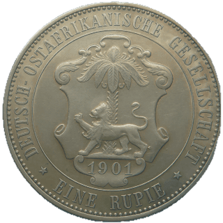 German East Africa German East Africa 1 rupie, 1890-1902 coin 2