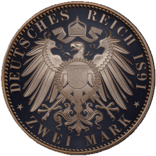 German Empire German Empire 2 mark, 1891 coin 2