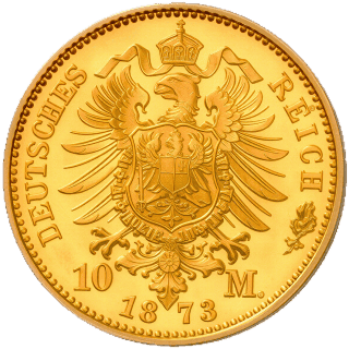 German Empire German Empire 10 mark, 1872-1873 coin 2
