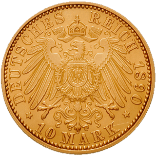 German Empire German Empire 10 mark, 1890 coin 2