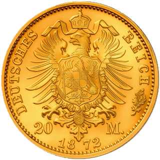 German Empire German Empire 20 mark, 1871-1873 coin 2