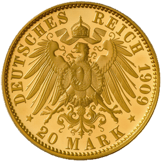 German Empire German Empire 20 mark, 1890-1913 coin 2