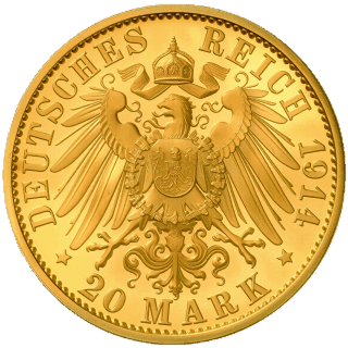 German Empire German Empire 20 mark, 1913-1915 coin 2