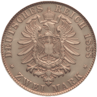 German Empire German Empire 2 mark, 1888 coin 2