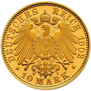 German Empire German Empire 10 mark, 1900-1912 coin 2