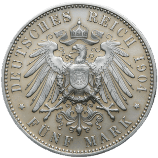 German Empire German Empire 5 mark, 1903-1904 coin 2
