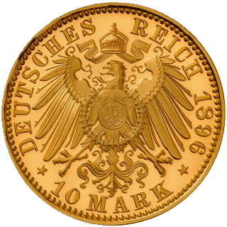 German Empire German Empire 10 mark, 1891-1902 coin 2