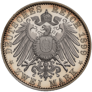 German Empire German Empire 2 mark, 1892-1902 coin 2
