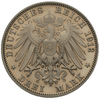 German Empire German Empire 3 mark, 1908-1915 coin 2