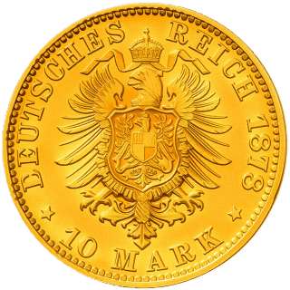 German Empire German Empire 10 mark, 1875-1888 coin 2