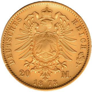 German Empire German Empire 20 mark, 1872-1873 coin 2