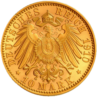 German Empire German Empire 10 mark, 1909-1913 coin 2