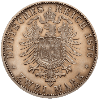 German Empire German Empire 2 mark, 1876 coin 2