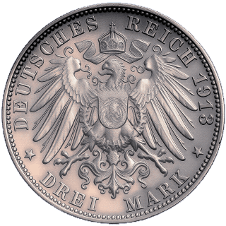 German Empire German Empire 3 mark, 1908-1914 coin 2