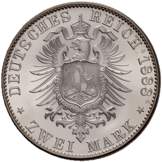 German Empire German Empire 2 mark, 1876-1888 coin 2