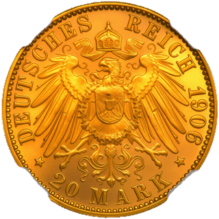 German Empire German Empire 20 mark, 1906 coin 2