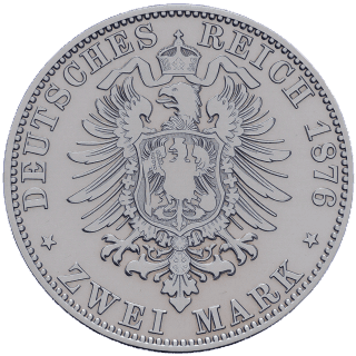 German Empire German Empire 2 mark, 1876 coin 2