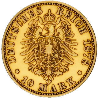 German Empire German Empire 10 mark, 1878 coin 2