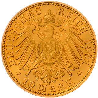 German Empire German Empire 10 mark, 1901 coin 2