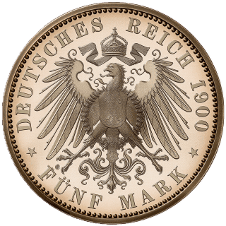 German Empire German Empire 5 mark, 1900-1901 coin 2