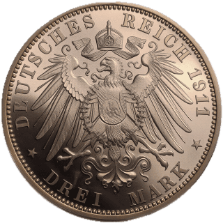 German Empire German Empire 3 mark, 1911 coin 2