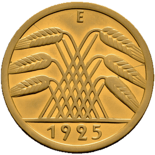 Germany Germany 50 reichspfennig, 1924-1925 coin 2