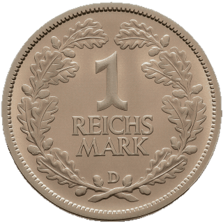 Germany Germany 1 reichsmark, 1925-1927 coin 2