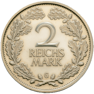 Germany Germany 2 reichsmark, 1925-1931 coin 2