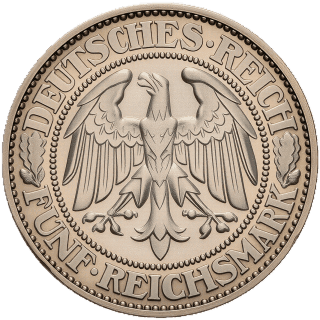 Germany Germany 5 reichsmark, 1927-1933 coin 1