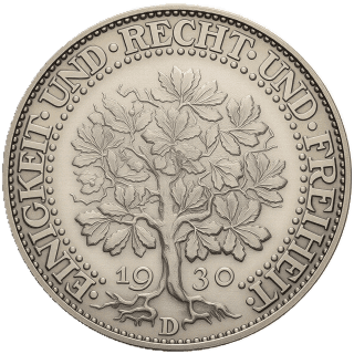 Germany Germany 5 reichsmark, 1927-1933 coin 2