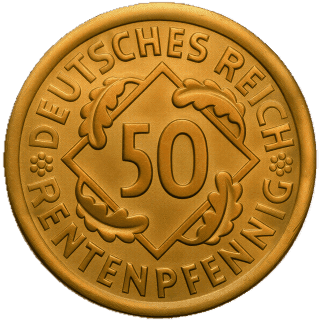 Germany Germany 50 rentenpfennig, 1923-1924 coin 1
