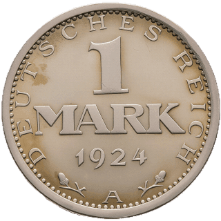 Germany Germany 1 mark, 1924-1925 coin 1