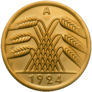Germany Germany 50 rentenpfennig, 1923-1924 coin 2