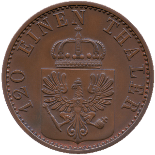 Prussia Prussia 3 pfennig, 1861-1873 coin 1