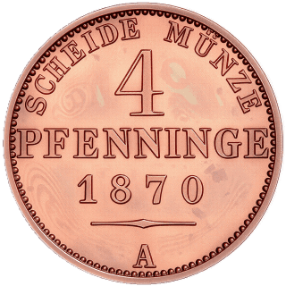 Prussia Prussia 4 pfennig, 1861-1871 coin 2