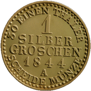 Prussia Prussia 1 silbergroschen, 1841-1852 coin 2