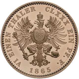 Prussia Prussia ⅙ thaler, 1865-1868 coin 2