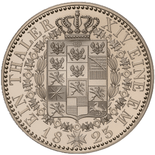 Prussia Prussia 1 thaler, 1823-1826 coin 2