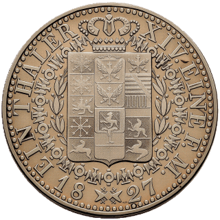 Prussia Prussia 1 thaler, 1827-1828 coin 2