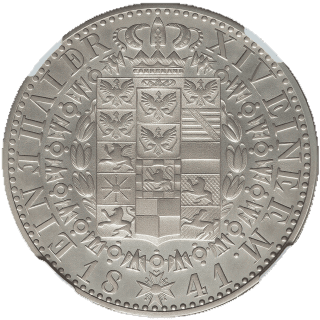 Prussia Prussia 1 thaler, 1841 coin 2