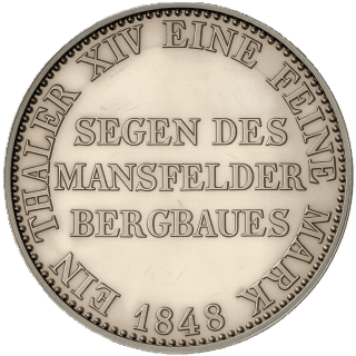 Prussia Prussia 1 thaler, 1847-1852 coin 2