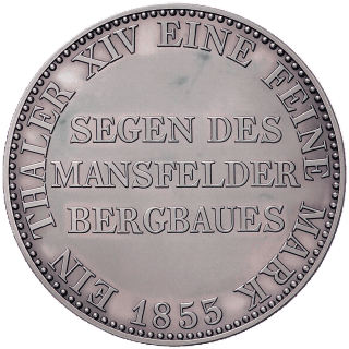 Prussia Prussia 1 thaler, 1853-1856 coin 2