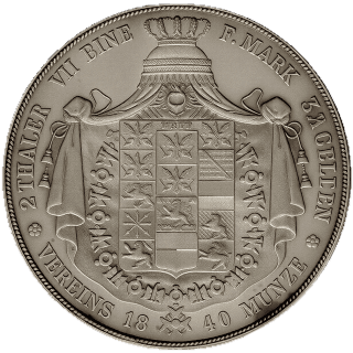 Prussia Prussia 2 thaler, 1839-1840 coin 2