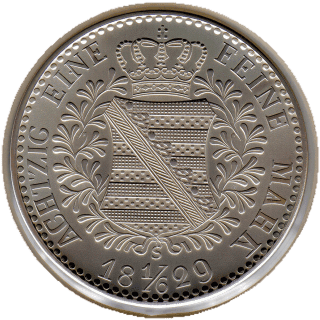 Saxony Saxony ⅙ thaler, 1829 coin 2