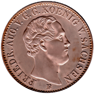 Saxony Saxony ⅙ thaler, 1851-1852 coin 1