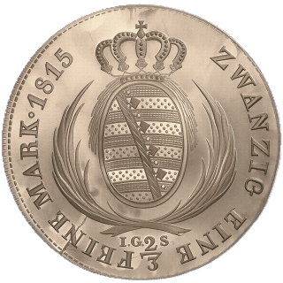 Saxony Saxony ⅔ thaler, 1806-1817 coin 2