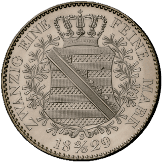 Saxony Saxony ⅔ thaler, 1829 coin 2