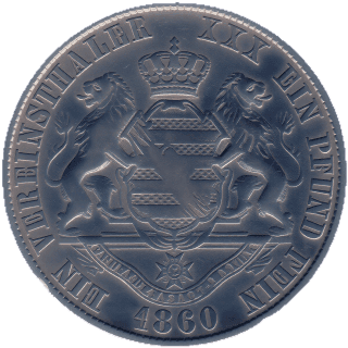 Saxony Saxony 1 vereinsthaler, 1860-1861 coin 2